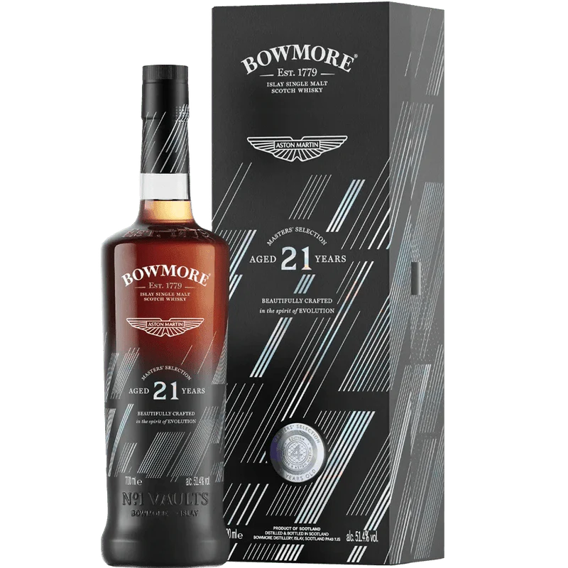 Bowmore x The Aston Martin Master's Selection No. 1 Vaults 21 Year Single Malt Scotch Whiskyy