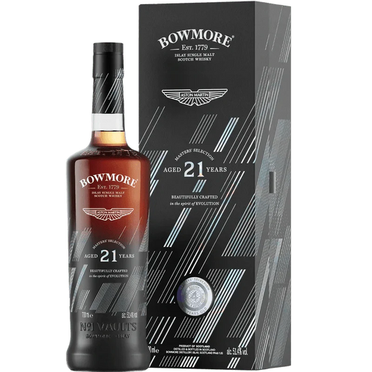 Bowmore x The Aston Martin Master's Selection No. 1 Vaults 21 Year Single Malt Scotch Whiskyy
