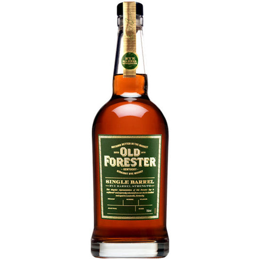 Old Forester Single Barrel Rye Barrel Strength Kentucky Straight Rye Whiskey, Warehouse L 64.35%ABV